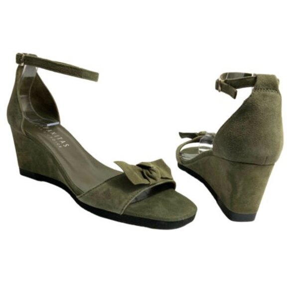 Hispanitas Sandals Women Size 38 US 7.5M Green Ankle Strap Open-toe - Picture 3 of 11